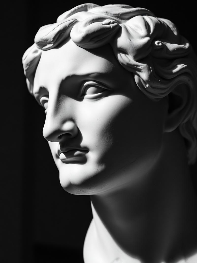 Escultura clássica em mármore
